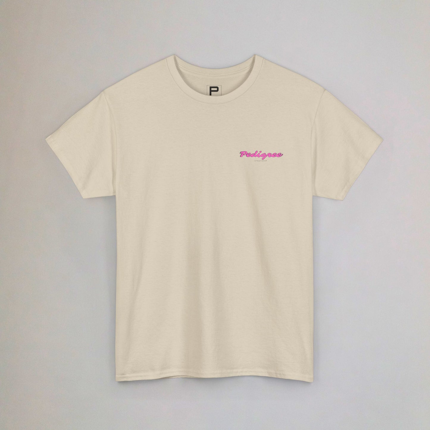 “Pedigree Logo - Pink” Graphic Tee