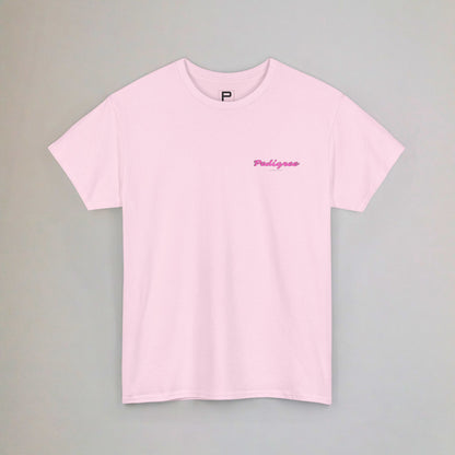 “Pedigree Logo - Pink” Graphic Tee
