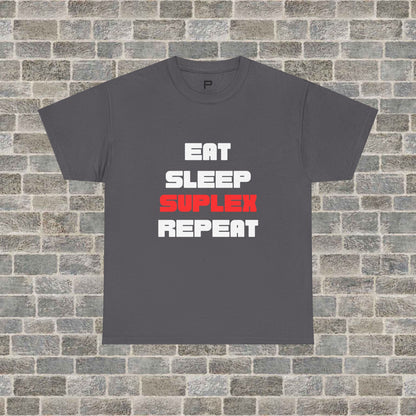 “Eat, Sleep, Suplex, Repeat” Graphic Tee